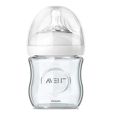 Biberon din sticla Natural, 120 ml, SCF 671/17, Phillips Avent