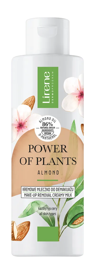 Lapte cremos pentru indepartarea machiajului Migdale Power Of Plants, 200ml, Lirene
