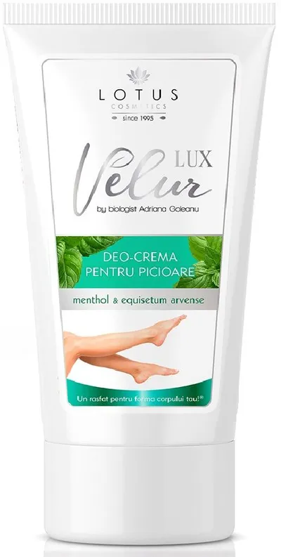 Crema pentru picioare Velur, 150ml, Lotus Cosmetics