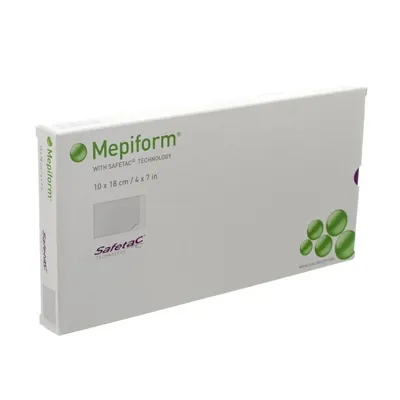 Pansament autoadeziv pentru tratamentul cicatricilor Mepiform, 10 x 18cm, 1 bucata, Molnlycke