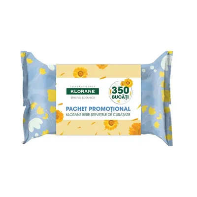 KLORANE BEBE SERVETELE UMEDE CALMANTE 350 BUCATI