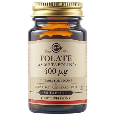 Folate 400mcg, 50 tablete, Solgar