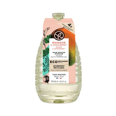 Rezerva gel de dus cu mango si coriandru, 600ml, Yves Rocher