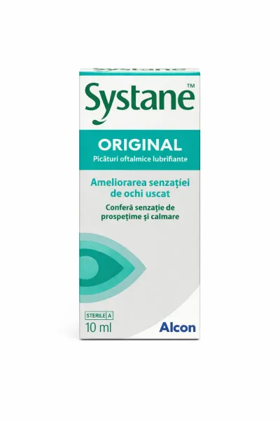 Systane Original picaturi oftalmice lubrifiante, 10 ml, Alcon