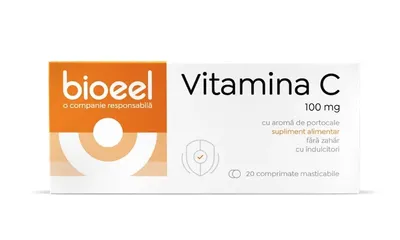 BIOEEL VITAMINA C 100MG PORTOCALE 20 COMPRIMATE