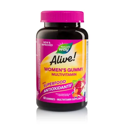 Jeleuri pentru femei Alive Women's Gummy Multivitamin, 60 bucati, Secom