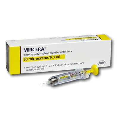 Mircera 50 mcg / 0,3 ml x 1 ser. preumpl. x 0,3 ml sol. inj.