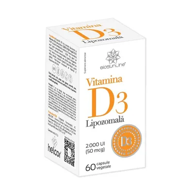 VITAMINA D3 LIPOZOMALA 60 CAPSULE HELCOR