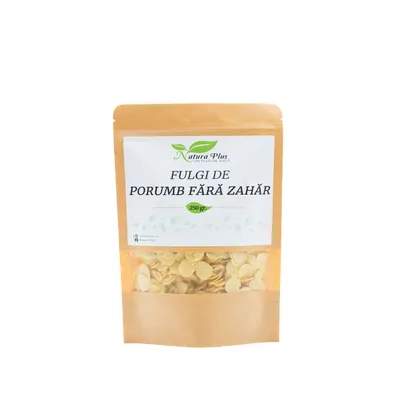 Fulgi de porumb fara zahar, 250 g, Natura Plus