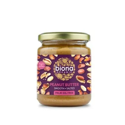 Unt de arahide smooth cu sare Eco, 250g, Biona
