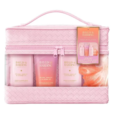 Set de ingrijire pentru corp Jojoba, Vanilla & Almond Oil Luxury, 6 piese, Baylis&Harding