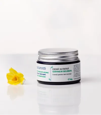Crema nutritiva Geranium Bourbon pentru ten normal, 30g, Naturotto