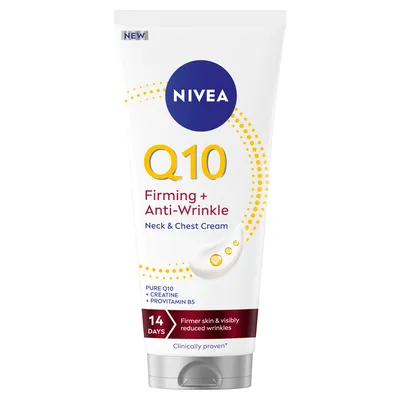 Crema pentru fermitate gat si decolteu Q10, 200ml, Nivea