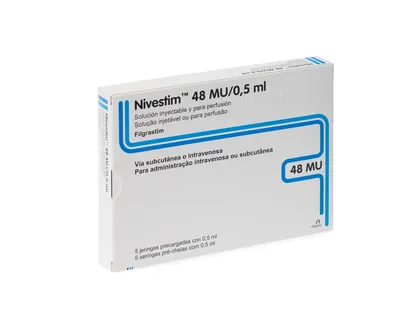 Nivestim 48 MU / 0,5 ml x 5 ser. preumpl. x 0,5 ml sol. inj. perf.