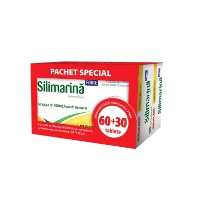 Silimarina Forte, 90 comprimate filmate, Walmark