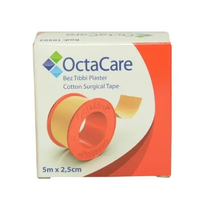 Banda adeziva pe suport textil, 5m x 2,50cm, Octacare