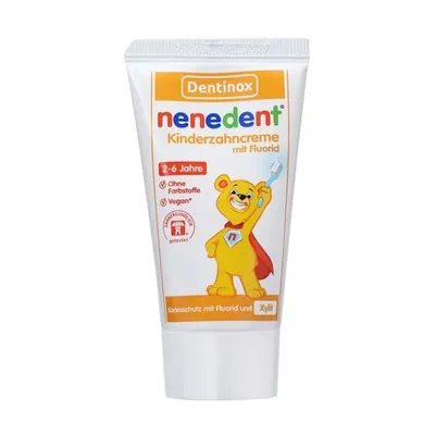 Pasta de dinti cu fluor Nenedent pentru copii, 2-6ani, 50ml, Dentinox