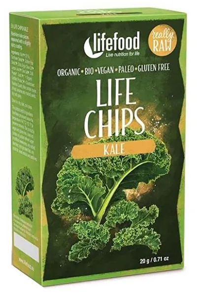 LifeChips din kale raw Bio, 20g, Lifefood