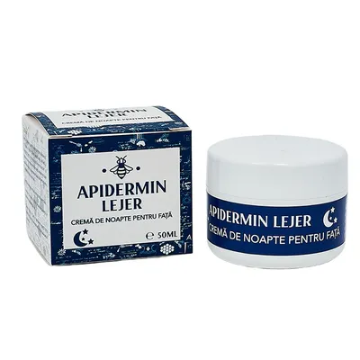 Crema regeneranta de noapte Apidermin Lejer, 50 ml, complex Apicol