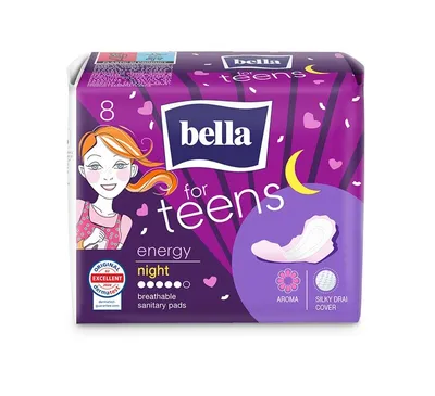 BELLA ABSORBANTE IGIENICE FOR TEENS ENERGY NIGHT 8 BUCATI