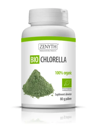 Bio Chlorella 80 grame pulbere, detox, Zenyth