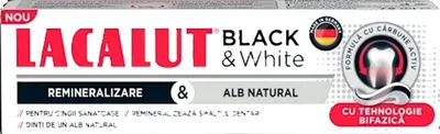 LACALUT PASTA DINTI MEDICINALA BLACK-WHITE 75ML