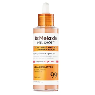 Ser exfoliant cu acid kojic si turmeric pentru pete pigmentare Peel Shot, 80 ml, Dr. Melaxin
