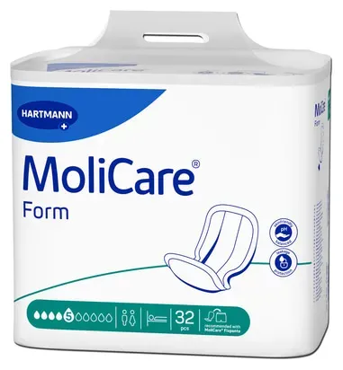 Absorbante pentru incontinenta urinara 5 picaturi, Molicare Form, 32 bucati, Hartmann