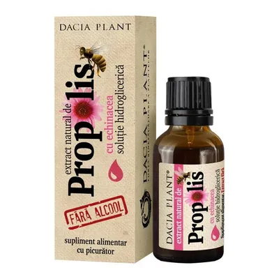 EXTRACT NATURAL PROPOLIS CU ECHINACEA FARA ALCOOL CU PICURATOR 20ML DACIA PLANT