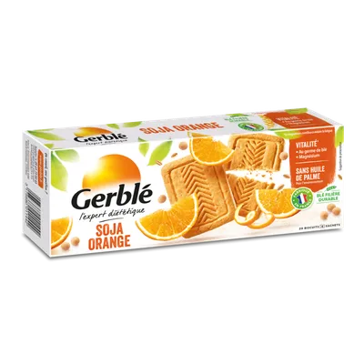 Biscuiti cu soia si portocale, 280g, Gerble Expert Dietetic