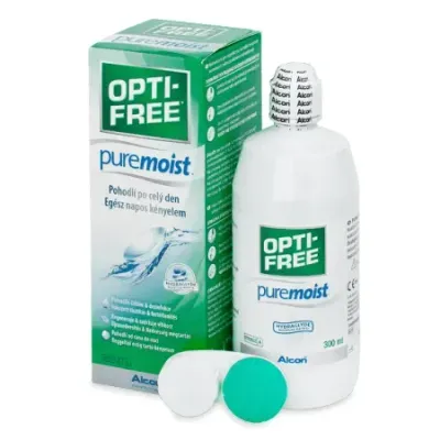 Solutie pentru intretinerea lentilelor de contact Opti-Free Pure Moist, 300 ml, Alcon