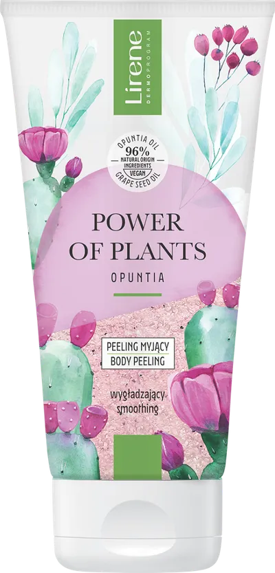 Peeling corporal netezitor cu extract de opuntia Power of Plants, 175ml, Lirene