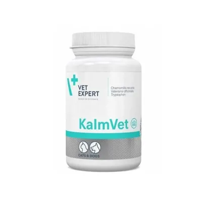 KalmVet, hrana complementara pentru reducerea stresului, 60 de capsule twist-off - Vetexpert PL