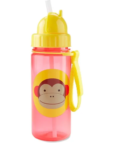 Sticla cu pai Zoo Maimutica, 384.5ml, Skip Hop