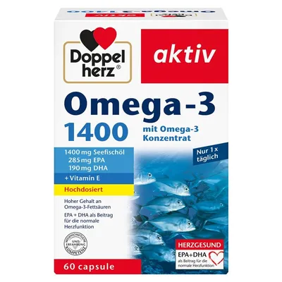 DOPPELHERZ AKTIV OMEGA 3 1400MG 60 CAPSULE