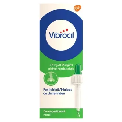 Vibrocil picaturi nazale, 2, solutie