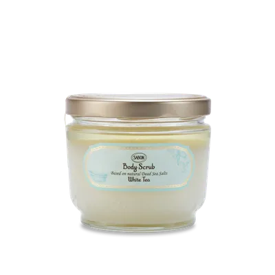 Exfoliant pentru corp White Tea, 600g, Sabon