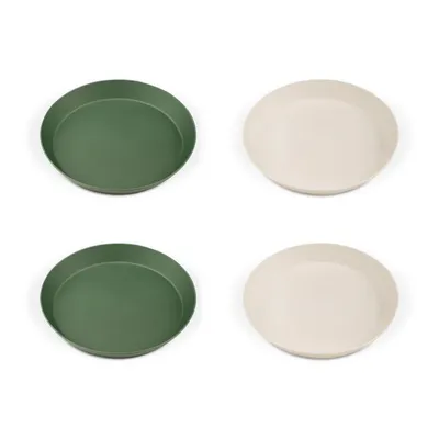 Set de farfurii bio Green/Cream, 4 bucati, Citron