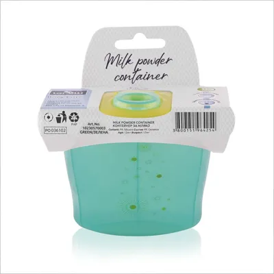 Recipient compartimentat pentru lapte praf verde, 1 bucata, Lorelli