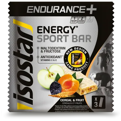 Batoane High Carb Endurance+, 3 bucati, Isostar