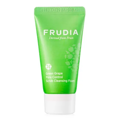 Scrub exfoliant cu struguri verzi pentru pori dilatati Green Grape, 30 ml, Frudia
