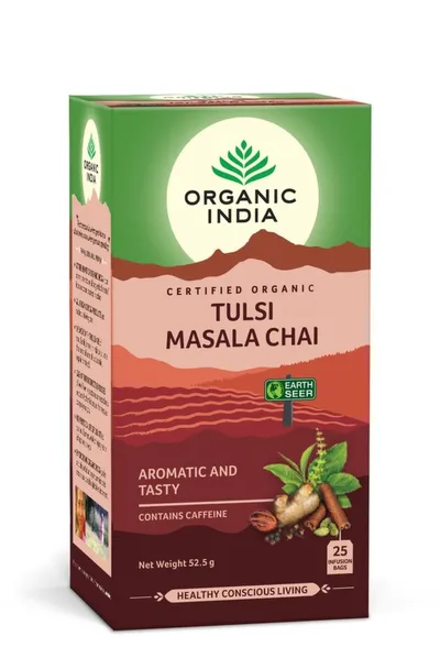 ORGANIC INDIA CEAI ADAPTOGEN TULSI MASALA CHAI 25 PLICURI