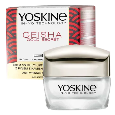 Crema de fata antirid si multi-lift 3D de zi si de noapte Geisha Gold Secret, 50ml, Yoskine