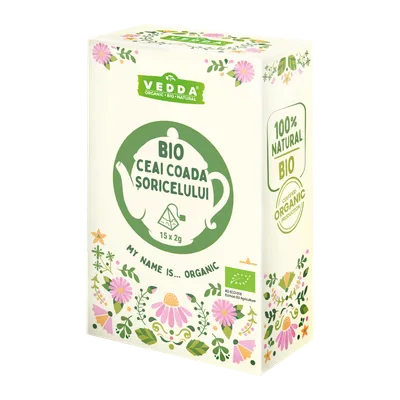 Ceai bio de coada soricelului, 15 plicuri, Vedda