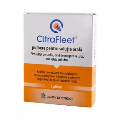 CitraFleet pulbere pentru solutie orala, 2 plicuri, Casen Recordati