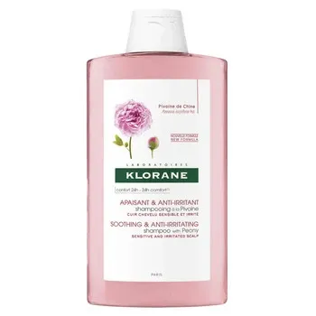 Sampon cu extract de bujor pentru scalp iritat, 200ml, Klorane