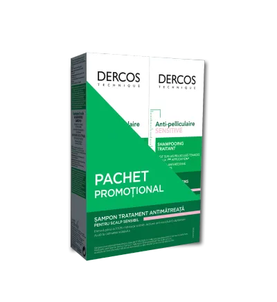 Sampon Scalp Sensibil Dercos, 200 ml 1+1 -50% reducere, Vichy