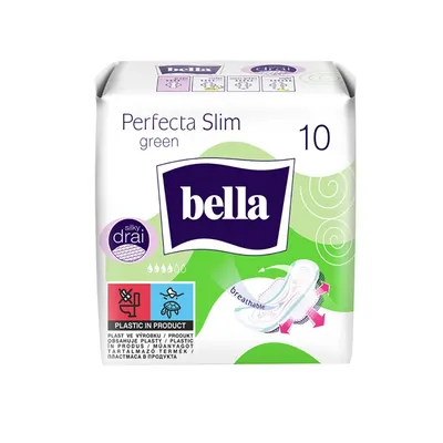 Absorbante Perfecta Slim Green, 10 bucati, Bella