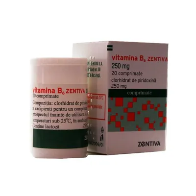 Vitamina B6 Zentiva 250 mg x 20 comprimate