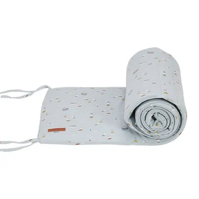 Protectie pentru patut Sailors Bay Blue, 1 bucata, Little Dutch